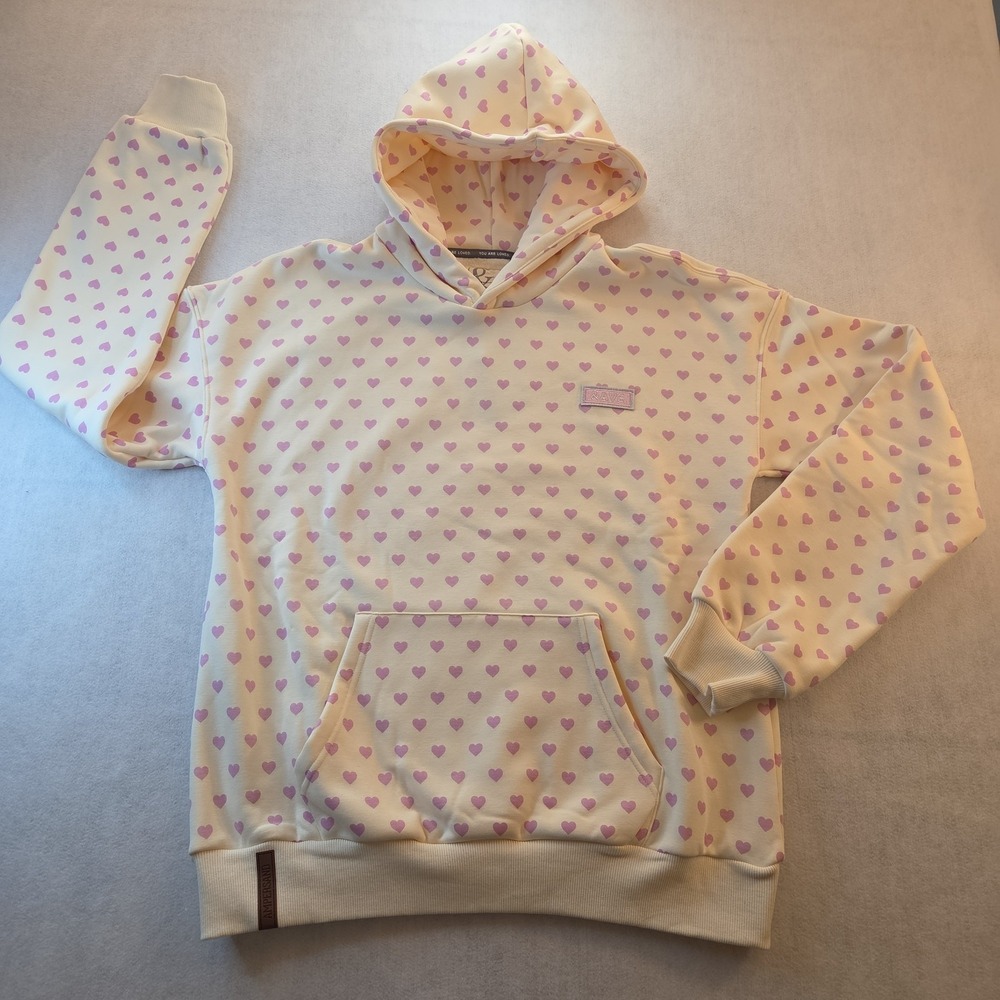 Women's Ampersand Avenue Comfort Zone Hoodie Sweet Hearts Size Large NWT
